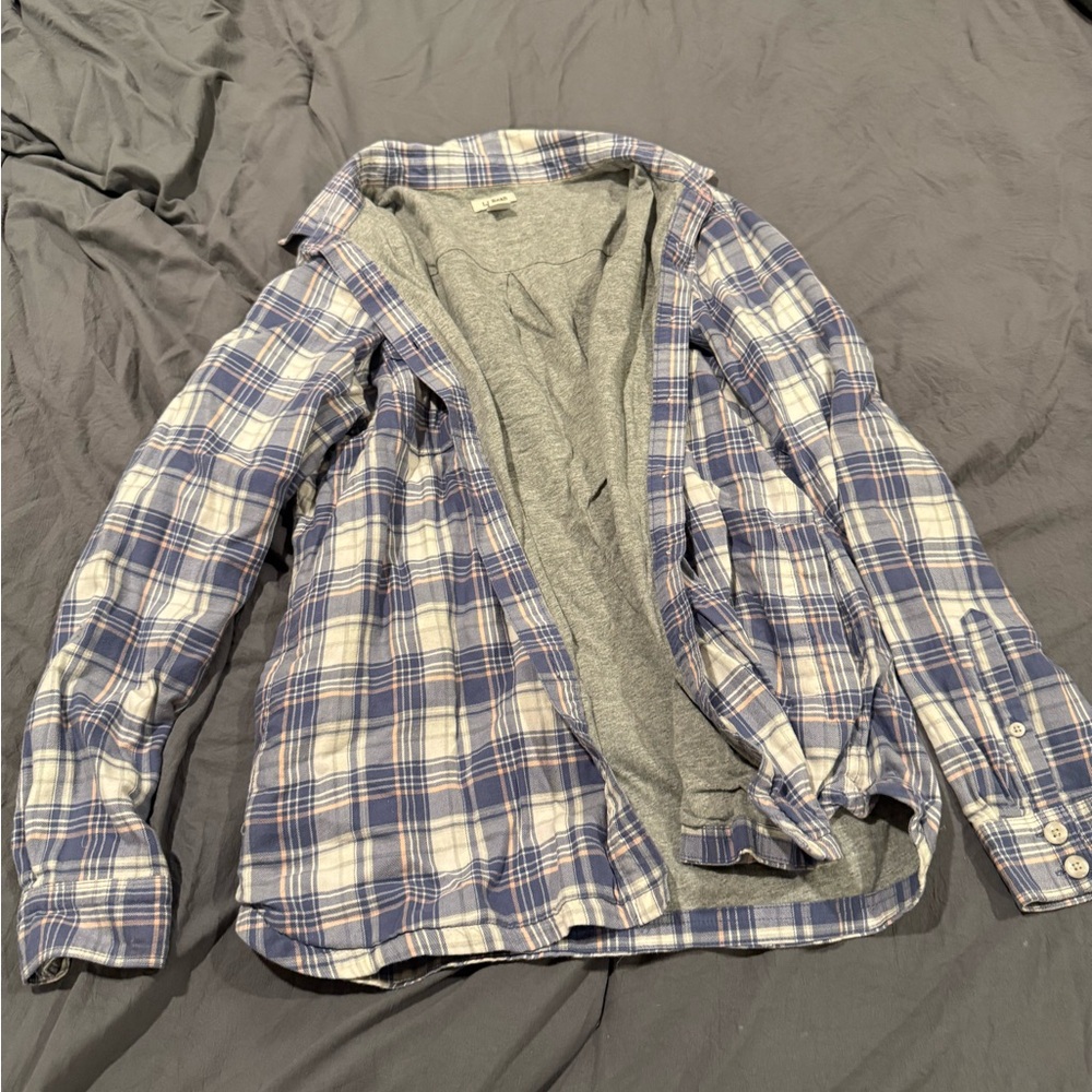 LL Bean fleece lined flannel